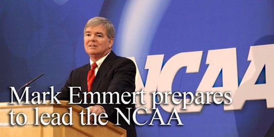 Mark Emmert prepared to assume NCAA leadership mantel